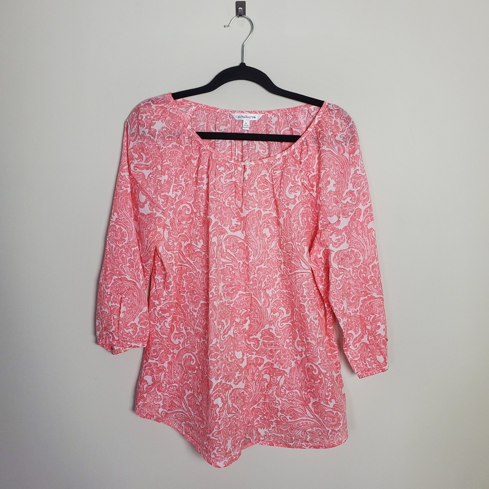 Croft & Barrow Paisley Top